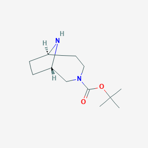 tert-Butyl rac-(1S,6R)-3,9-diazabicyclo[4.2.1]nonane-3-carboxylate