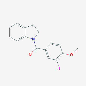molecular formula C16H14INO2 B324930 1-(3-Iodo-4-methoxybenzoyl)indoline 