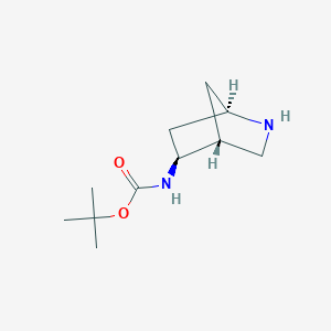 molecular formula C11H20N2O2 B3249306 tert-Butyl (1R,4R,5S)-2-azabicyclo[2.2.1]heptan-5-ylcarbamate CAS No. 1932203-04-7
