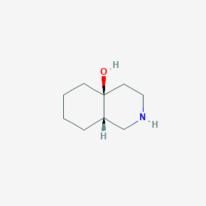 molecular formula C9H17NO B3249323 rac-(4aS,8aS)-octahydroisoquinolin-4a(2H)-ol CAS No. 1932513-71-7