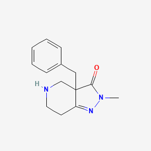 molecular formula C14H17N3O B3249326 3A-苄基-2-甲基-4,5,6,7-四氢-2H-吡唑并[4,3-c]吡啶-3(3aH)-酮 CAS No. 193274-04-3
