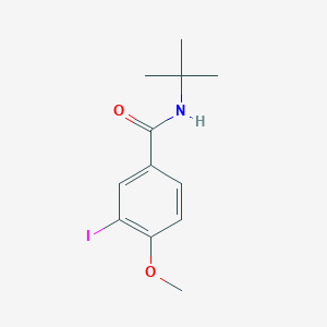 molecular formula C12H16INO2 B324933 N-tert-butyl-3-iodo-4-methoxybenzamide 