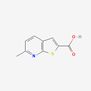 molecular formula C9H7NO2S B3249346 6-Methylthieno[2,3-B]pyridine-2-carboxylic acid CAS No. 193400-55-4