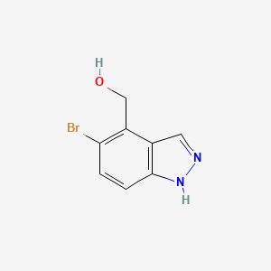 molecular formula C8H7BrN2O B3249352 (5-bromo-1H-indazol-4-yl)methanol CAS No. 1934400-08-4