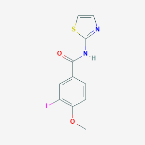molecular formula C11H9IN2O2S B324936 3-iodo-4-methoxy-N-(1,3-thiazol-2-yl)benzamide 