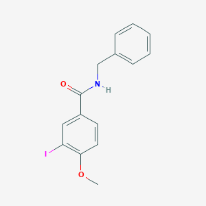 molecular formula C15H14INO2 B324937 N-benzyl-3-iodo-4-methoxybenzamide 