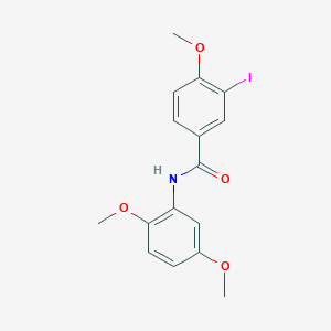 molecular formula C16H16INO4 B324938 N-(2,5-dimethoxyphenyl)-3-iodo-4-methoxybenzamide 