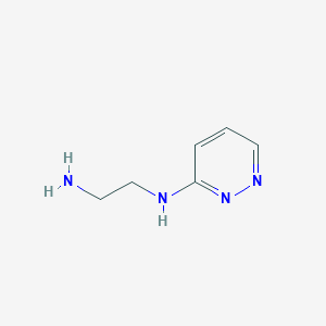 molecular formula C6H10N4 B3249382 N-(2-aminoethyl)pyridazin-3-amine CAS No. 193473-68-6