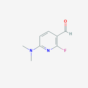 molecular formula C8H9FN2O B3249383 2-Fluoro-6-dimethylaminopiridine-3-carbaldehyde CAS No. 193481-63-9