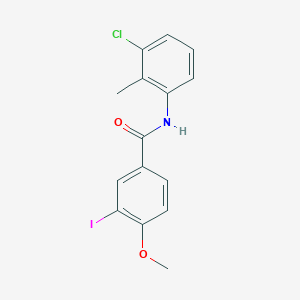 molecular formula C15H13ClINO2 B324939 N-(3-chloro-2-methylphenyl)-3-iodo-4-methoxybenzamide 