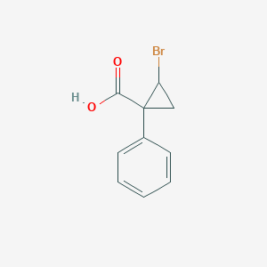 molecular formula C10H9BrO2 B3249395 2-Bromo-1-phenylcyclopropane-1-carboxylic acid CAS No. 1934949-50-4