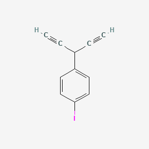 molecular formula C11H7I B3249405 1-Iodo-4-(penta-1,4-diyn-3-yl)benzene CAS No. 1935897-53-2
