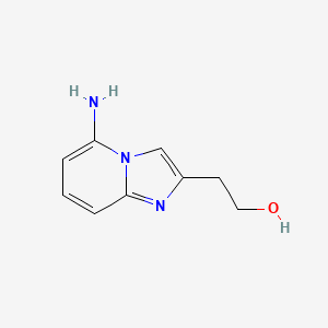 molecular formula C9H11N3O B3249438 2-(5-Aminoimidazo[1,2-a]pyridin-2-yl)ethanol CAS No. 193683-38-4