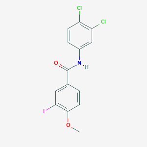 molecular formula C14H10Cl2INO2 B324944 N-(3,4-dichlorophenyl)-3-iodo-4-methoxybenzamide 