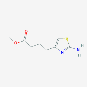 molecular formula C8H12N2O2S B3249458 Methyl 4-(2-amino-1,3-thiazol-4-yl)butanoate CAS No. 193817-77-5