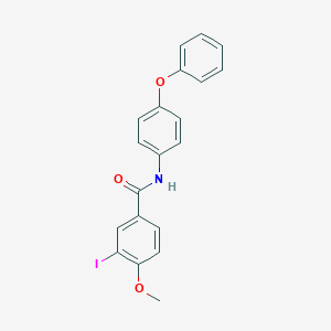 molecular formula C20H16INO3 B324948 3-iodo-4-methoxy-N-(4-phenoxyphenyl)benzamide 
