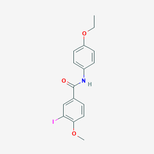 molecular formula C16H16INO3 B324952 N-(4-ethoxyphenyl)-3-iodo-4-methoxybenzamide 