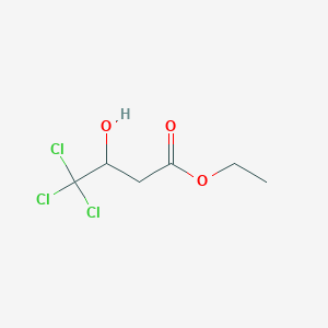 molecular formula C6H9Cl3O3 B3249520 4,4,4-三氯-3-羟基丁酸乙酯 CAS No. 19486-93-2