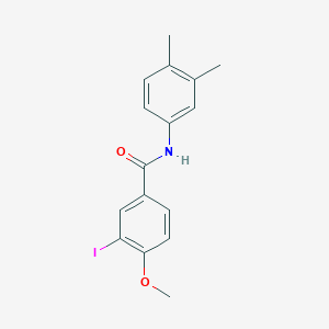 molecular formula C16H16INO2 B324954 N-(3,4-dimethylphenyl)-3-iodo-4-methoxybenzamide 