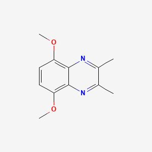 molecular formula C12H14N2O2 B3249545 5,8-Dimethoxy-2,3-dimethylquinoxaline CAS No. 19506-22-0