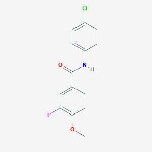 molecular formula C14H11ClINO2 B324955 N-(4-chlorophenyl)-3-iodo-4-methoxybenzamide 