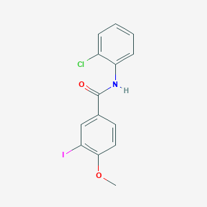 molecular formula C14H11ClINO2 B324956 N-(2-chlorophenyl)-3-iodo-4-methoxybenzamide 