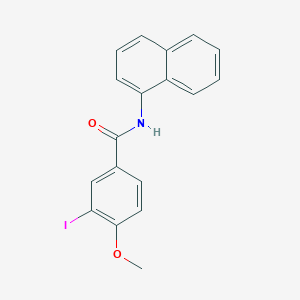 molecular formula C18H14INO2 B324958 3-iodo-4-methoxy-N-1-naphthylbenzamide 