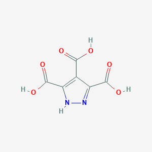 molecular formula C6H4N2O6 B3249590 1H-Pyrazole-3,4,5-tricarboxylic acid CAS No. 19551-66-7