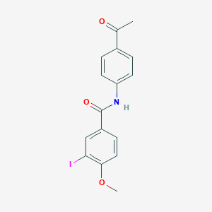 molecular formula C16H14INO3 B324961 N-(4-acetylphenyl)-3-iodo-4-methoxybenzamide 