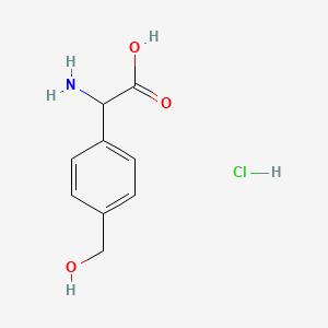 2-Amino-2-[4-(hydroxymethyl)phenyl]acetic acid hydrochloride