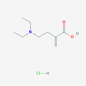 molecular formula C9H18ClNO2 B3249649 4-(Diethylamino)-2-methylidenebutanoic acid hydrochloride CAS No. 1955541-28-2
