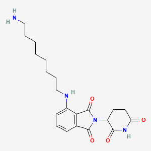 molecular formula C21H28N4O4 B3249691 4-((8-Aminooctyl)amino)-2-(2,6-dioxopiperidin-3-yl)isoindoline-1,3-dione CAS No. 1957236-36-0