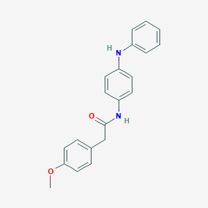 molecular formula C21H20N2O2 B324973 N-(4-anilinophenyl)-2-(4-methoxyphenyl)acetamide 