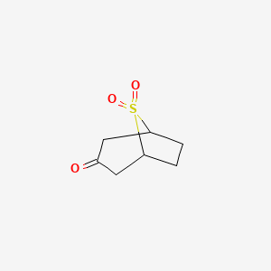 molecular formula C7H10O3S B3249742 8lambda6-Thiabicyclo[3.2.1]octane-3,8,8-trione CAS No. 19677-50-0