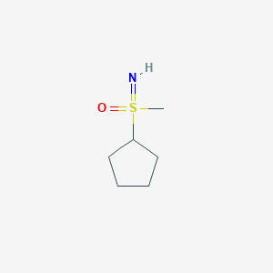molecular formula C6H13NOS B3249744 Cyclopentyl(imino)methyl-lambda6-sulfanone CAS No. 1967807-31-3