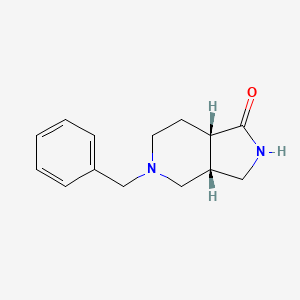 molecular formula C14H18N2O B3249769 Rac-(3aR,7aS)-5-benzyl-octahydro-1H-pyrrolo[3,4-c]pyridin-1-one CAS No. 1969288-70-7