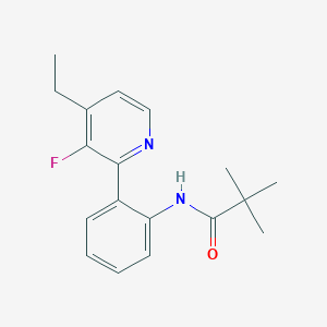 molecular formula C18H21FN2O B3249776 N-(2-(4-ethyl-3-fluoropyridin-2-yl)phenyl)pivalamide CAS No. 197177-82-5