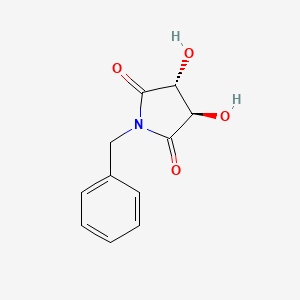 molecular formula C11H11NO4 B3249779 (3R,4R)-1-苄基-3,4-二羟基吡咯烷-2,5-二酮 CAS No. 19728-93-9