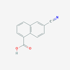 molecular formula C12H7NO2 B3249800 6-Cyano-1-naphthoic acid CAS No. 1975-47-9