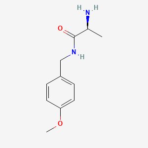molecular formula C11H16N2O2 B3249815 (S)-2-Amino-N-(4-methoxy-benzyl)-propionamide CAS No. 197727-65-4