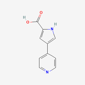 molecular formula C10H8N2O2 B3249816 4-(Pyridin-4-yl)-1H-pyrrole-2-carboxylic acid CAS No. 197775-26-1
