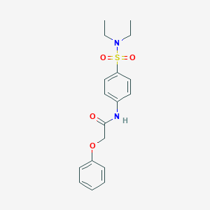 molecular formula C18H22N2O4S B324982 N-[4-(diethylsulfamoyl)phenyl]-2-phenoxyacetamide 
