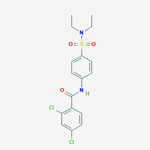 molecular formula C17H18Cl2N2O3S B324987 2,4-dichloro-N-[4-(diethylsulfamoyl)phenyl]benzamide 