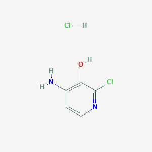 molecular formula C5H6Cl2N2O B3249874 4-Amino-2-chloro-3-pyridinol hydrochloride CAS No. 1986268-11-4