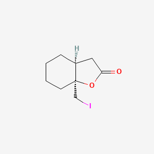 rac-(3aR,7aR)-7a-(iodomethyl)-octahydro-1-benzofuran-2-one, cis