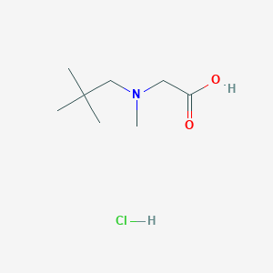 molecular formula C8H18ClNO2 B3249915 2-[(2,2-Dimethylpropyl)(methyl)amino]acetic acid hydrochloride CAS No. 1989659-62-2