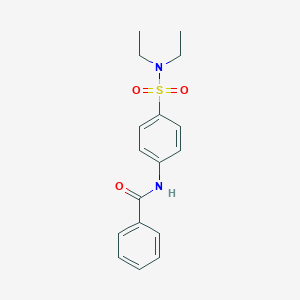 molecular formula C17H20N2O3S B324993 N-{4-[(diethylamino)sulfonyl]phenyl}benzamide 