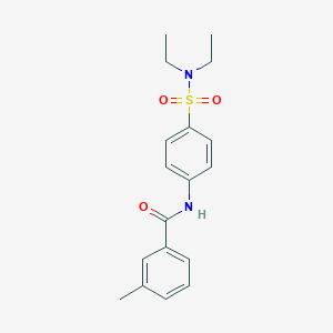 molecular formula C18H22N2O3S B324994 N-[4-(diethylsulfamoyl)phenyl]-3-methylbenzamide 