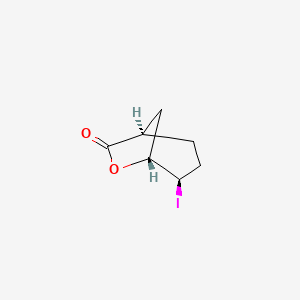 molecular formula C7H9IO2 B3249949 (1R*,4R*,5R*)-4-Iodo-6-oxabicyclo[3.2.1]octan-7-one CAS No. 19914-92-2