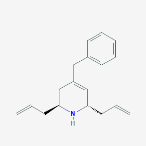 molecular formula C18H23N B324996 (2S,6S)-4-benzyl-2,6-di(prop-2-en-1-yl)-1,2,3,6-tetrahydropyridine 